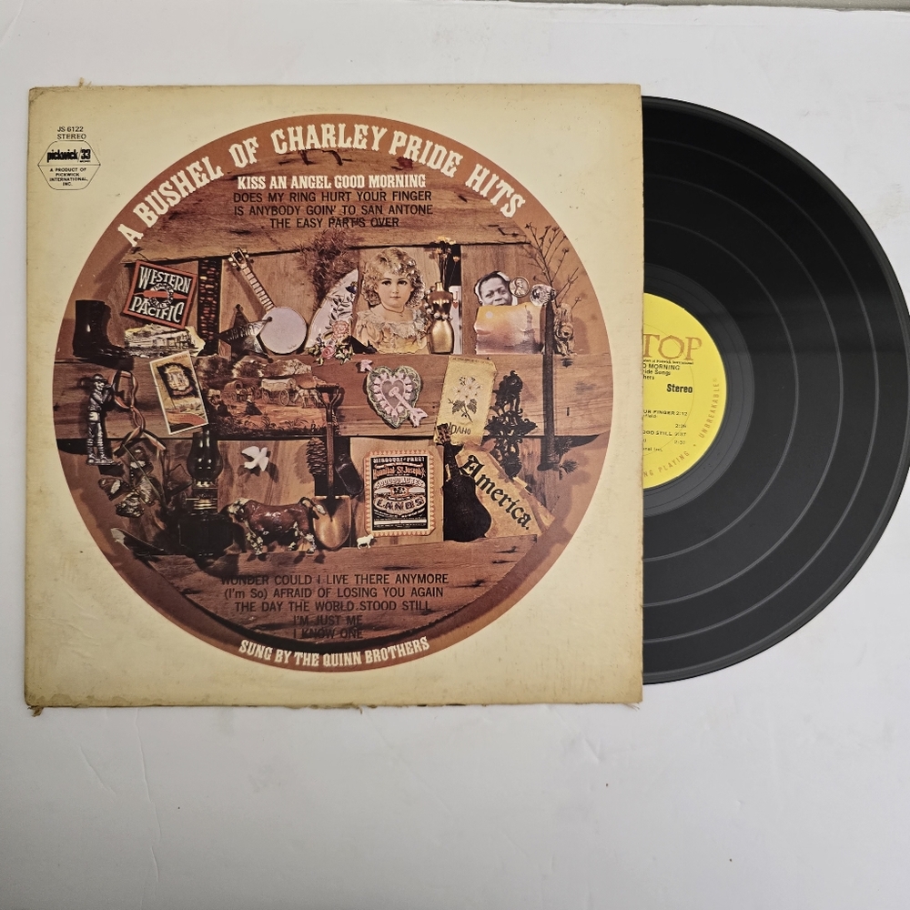 THE QUINN BROTHERS a bushel of charley pride songs 1972 Hilltop Records Vinyl LP